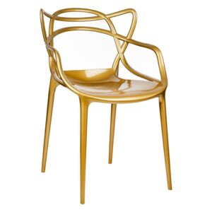 Krzesło Orbit - inspirowane proj. Masters - gold