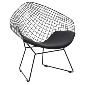 Krzesło HARRY III black - czarne / poduszka czarna