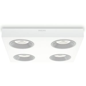 Philips Lampa sufitowa Instyle Quine, LED, biała, 4 x 4,5 W, 312143116