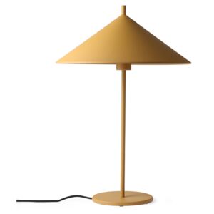 Lampa stołowa Triangle metalowa musztardowa L