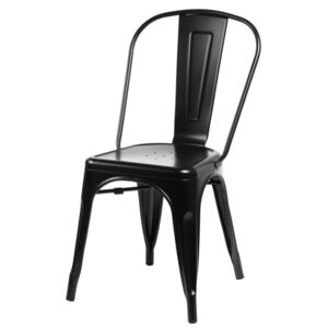 Megismeble.pl Krzesło Paris czarne inspirowane Tolix