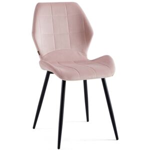 Krzesło tapicerowane DC-6300 różowy welur 44