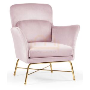 Fotel wypoczynkowy VERA kolor różowy