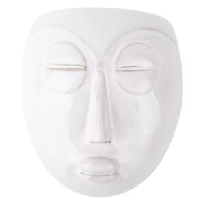 Biała doniczka ścienna PT LIVING Mask, 16,5x17,5 cm
