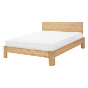 Łóżko drewniane 160 x 200 cm jasne ROYAN