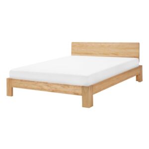 Łóżko drewniane 180 x 200 cm jasne ROYAN