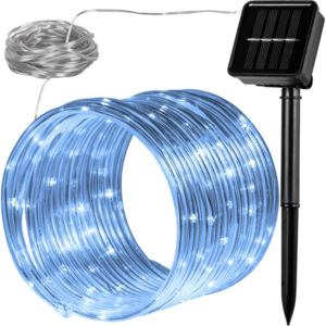 Solarny wąż - 100 LED zimny biały VOLTRONIC