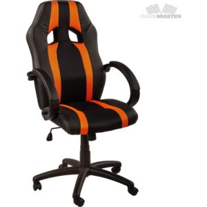 Krzesło biurowe GS Tripes Series czarno-pomarańczowe