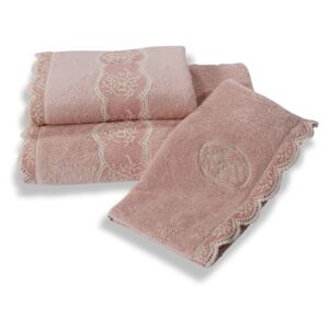 Luksusowy ręcznik kąpielowy BUKET 85x150cm Stary róż