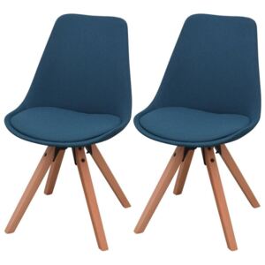 Krzesła do jadalni PERVOI, niebieskie, 2 szt., 49x55,5x83 cm
