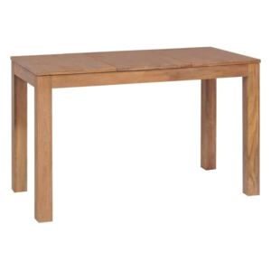 Stół z drewna tekowego ELIOR Margos 2X, brązowy, 60x76x120 cm