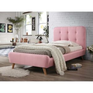 Łóżko TIFFANY 90x200 różowe ☞ Kupuj w Sprawdzonych i wysoko Ocenianych sklepach