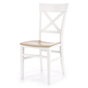 TUTTI krzesło biały / dąb miodowy