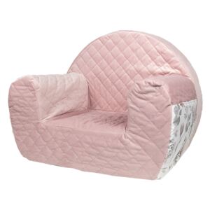 Velvet Pink/Flowers/BW - fotelik dla dziecka