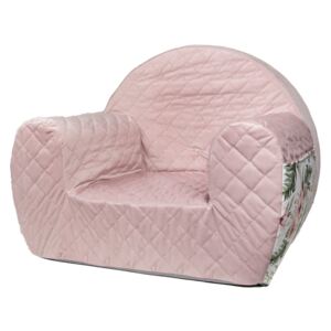 Velvet Pink/Flowers - fotelik dla dziecka