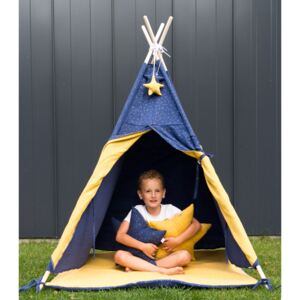Blink Blue - muślinowe tipi, namiot dla dzieci z zawieszką