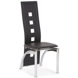 Krzesło tapicerowane PROFEOS Imper, czarne, 49x44x106 cm