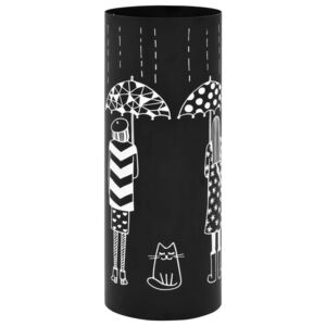 Stojak na parasole MWGROUP stalowy, czarny, 18x48,5 cm