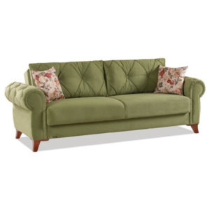 Sofa 3 osobowa rozkładana Mito Green K3 - Resigilat