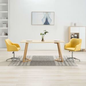 Krzesło obrotowe PERVOI, żółte, 53x55x92 cm
