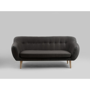 Sofa MARGET 3 os. - karbon(et95), naturalny