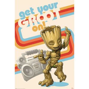 Plakat, Obraz Stra nicy Galaktyki - Get Your Groot On, (61 x 91,5 cm)