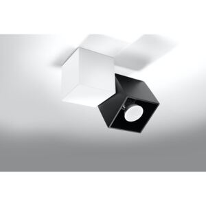 SOLLUX Innowacyjne Oświetlenie Plafon OCCHIO NERO 2 Biały/Czarny Kwadraty Lampa na Sufit LED