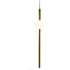 Stick V 1 Brass - lampa LED wisząca szkło i mosiądz