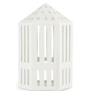 Biały ceramiczny lampion Kähler Design Galleria, wys. 18,5 cm