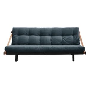 Sofa rozkładana z niebieskim obiciem Karup Design Jump Black/Petrol Blue