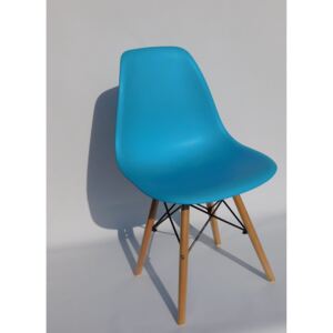 Krzesło Enzo Dsw Paris bukowe nogi niebieskie