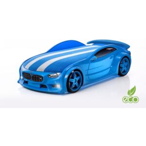 Łóżko samochód MEBELEV Neo Beta full, niebieskie, 56x97,5x194 cm