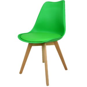 Krzesło Kris Lugano z poduszką zielone