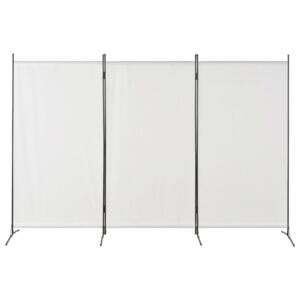 Parawan 3-panelowy, biały, 260 x 180 cm