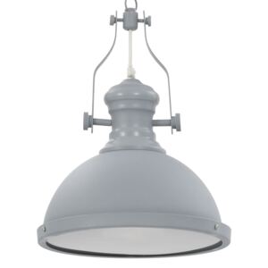 Lampa sufitowa, szara, okrągła, E27