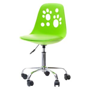 SELSEY Fotel biurowy Foot zielony designerskie krzesło do biurka
