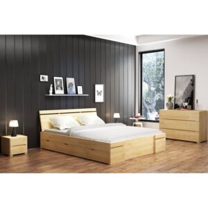 Łóżko drewniane sosnowe z szufladami SPARTA Maxi & DR (różne rozmiary) Skandica