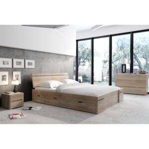 Łóżko drewniane bukowe z szufladami SPARTA Maxi & DR (różne rozmiary) Skandica