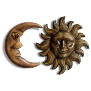 Ceramiczny zestaw księżyc i słońce