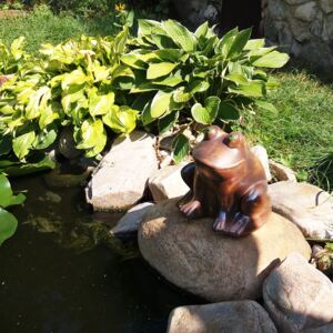 Ceramiczna żaba - siedząca
