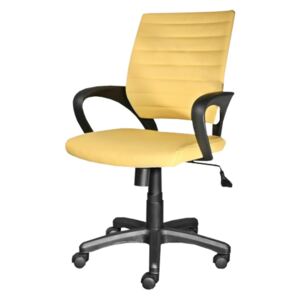 SELSEY Fotel biurowy Arnum żółty