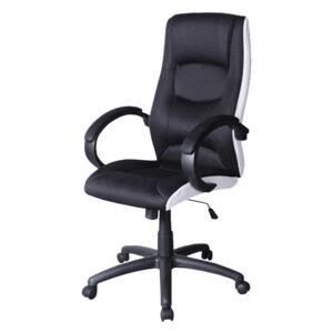 SELSEY Fotel biurowy Gordo czarno - biały