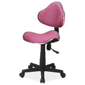 SELSEY Fotel biurowy Morild różowe wzory