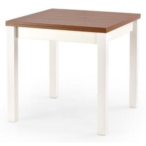 SELSEY Stół rozkładany Lea 80-160x80 cm biały-olcha