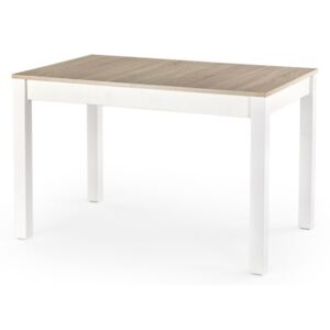 SELSEY Stół rozkładany Veiga 118-158x75 cm biały-dąb sonoma