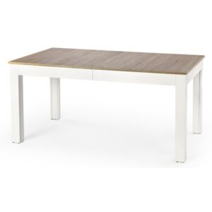 SELSEY Stół rozkładany Pera 160-300x90 cm biały-dąb sonoma