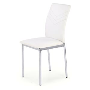 SELSEY Krzesło tapicerowane Gunja białe