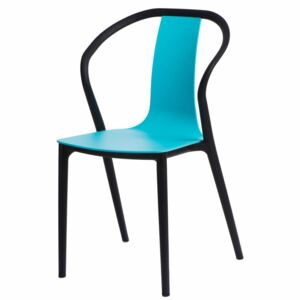 SELSEY Krzesło Bella niebieskie