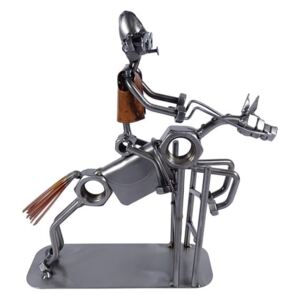 Metalowa figurka Jeździec z przeszkodą. Dla miłośników jazdy konnej