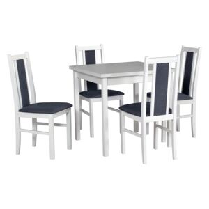 MEBLINE Stół MAX 9 + krzesła BOS 14 (4szt.) - zestaw DX7
